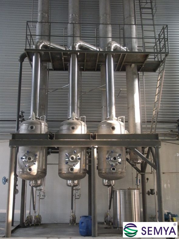 酵母液三效降膜蒸發器